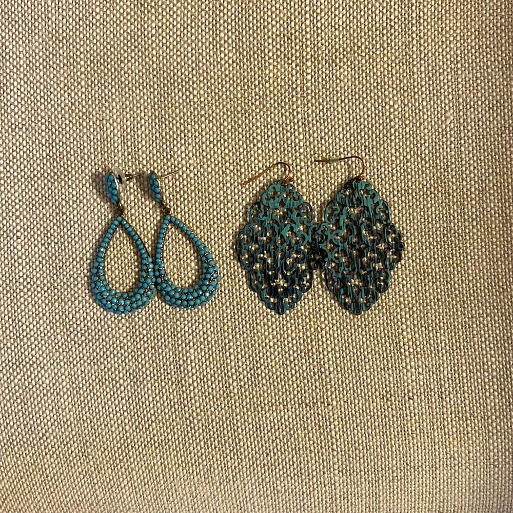Set of Blue Earrings